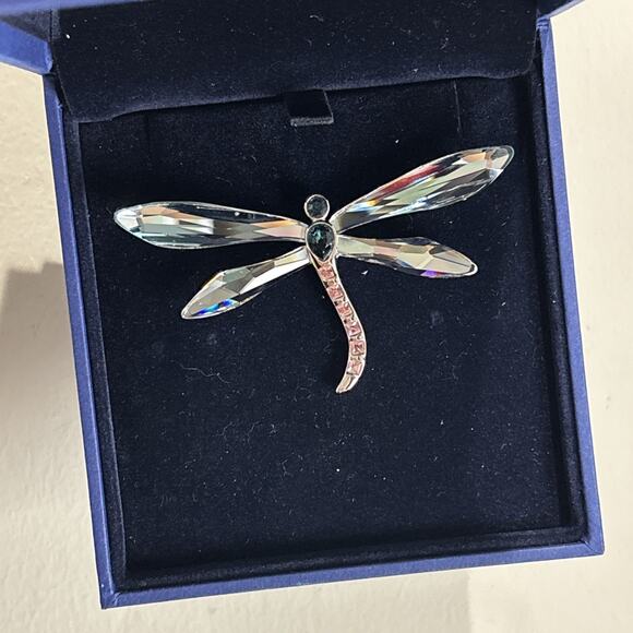 Vintage Swarovski Brooch Dragonfly Iridescent - Picture 3 of 7